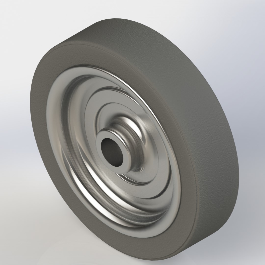 6英寸实心硬橡胶轮胎，内径20毫米，用于手推车、割草机等